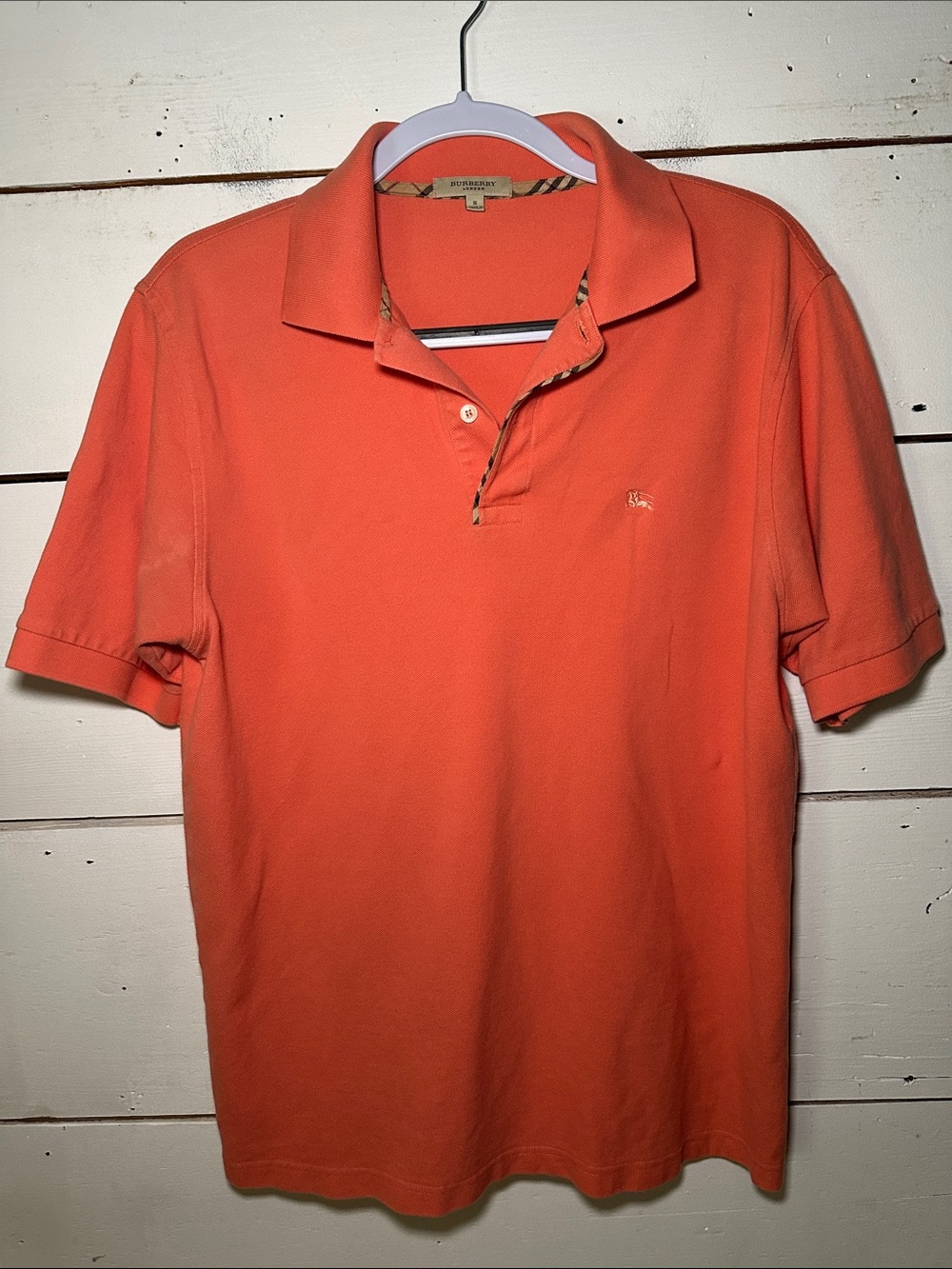 Burberry London Mens Polo Collared Short Sleeve Shirt